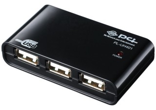 ACアダプタ不要 4ポート搭載の小型USBハブ