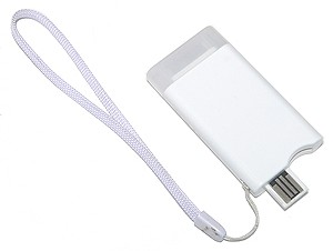 繰り返し使用できるiPod用緊急バッテリー