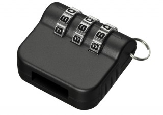 USB端子をロックするダイヤル錠