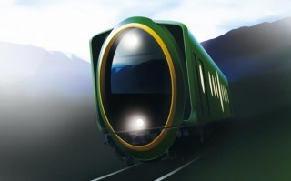 叡山電鉄、巨大な一つ目デザインの新観光電車を発表。比叡山と鞍馬山の気の循環をイメージ