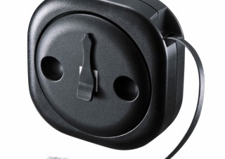 サンワ、10mまで延長可能なCAT5e巻き取り式延長LANケーブルを発売