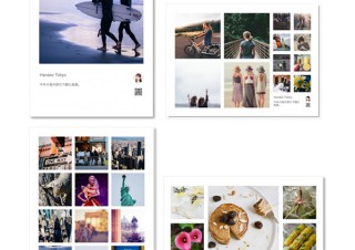 コンビニプリント対応の「BiziCard」に複数枚のInstagram写真を1枚の2L判にまとめるシャッフルプリントが追加