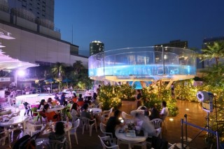 夜のサンシャイン水族館で飲食がOKに！屋外テラスでペンギンや魚を見ながらお酒も