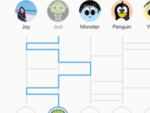 LINE、トークルームの新機能「あみだくじ」発表。簡単なくじや役割決め等に役立ちそう