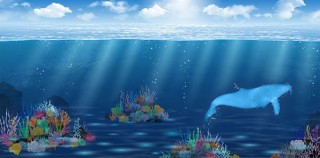 ヨコハマ グランド インターコンチネンタル ホテルで海を表現したインタラクティブなアート展示が開始