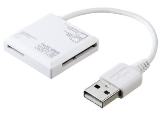 手のひらサイズの小型カードリーダ