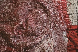 資生堂ギャラリーの公募展「第11回 shiseido art egg」で第2弾の沖潤子氏による“刺繍”展示がスタート