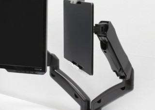 上海問屋、モニターアームに取り付けられるタブレットホルダーを発売