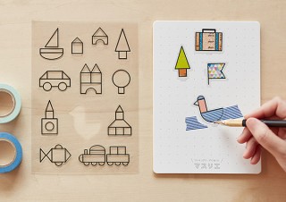 キングジム、マスキングテープを使ってオリジナルシールを作る「マスリエ」のスターターキットを発売