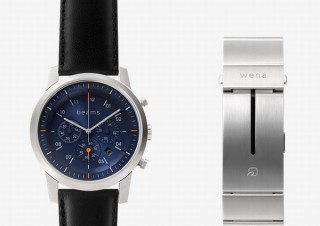 時計はアナログ、ベルトに電子マネー機能搭載のソニー「wena wrist leather」