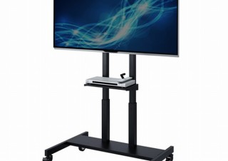 サンワサプライ、ディスプレイを260mm上下できる「ディスプレイスタンド」発売