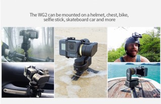 Grow、ウェアラブルカメラの手ブレを防ぐ防水ジンバル「WG2」を発売