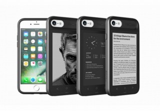 iPhoneの背面にカレンダーや電子書籍、写真などを表示できるケース「InkCase i7」