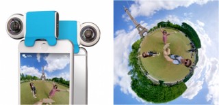 ソフトバンクC&S、iPhone用360度カメラ「Giroptic iO」を発売