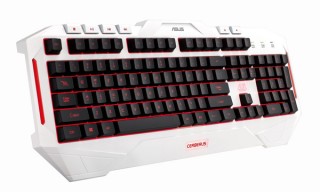 ASUS、マルチカラーバックライト搭載の防滴キーボードを発売