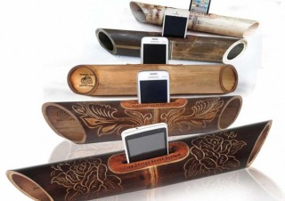 BHBトレーディング、電源不要の竹製スマホ用スピーカーの支援募集を開始