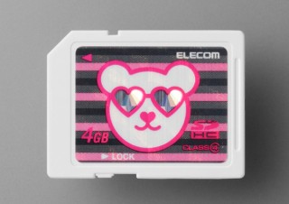 ポップなデザインを採用したメモリカード