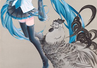 日本画と現代のキャラを融合させた作品の展覧会「ぼくらが日本を継いでいく-琳派・若冲・アニメ-」