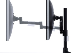 サンワサプライから、好みの位置にディスプレイを固定できる水平関節モニターアーム3種発売