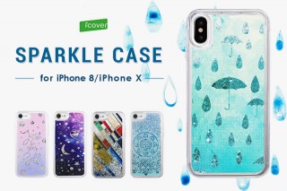 ロア、イラストの間から見えるラメ素材が動くたびに流れるiPhone 8 / iPhone X用ケースを発売