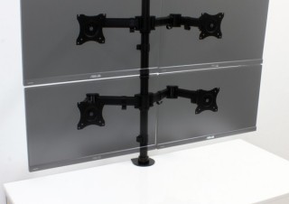 上海問屋、4つのディスプレイを上下左右に設置できるモニターアームを発売