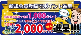 新規会員登録で通常の2倍の2000ポイントをプレゼント！東京カラー印刷が11月5日までキャンペーンを実施