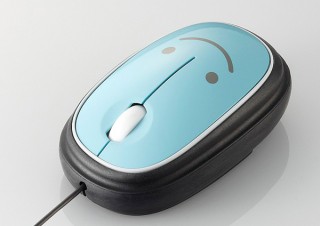 コード巻き取り機能付き3ボタン光学式マウス