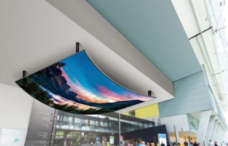 エヌジーシー、LGエレクトロニクス社製の有機EL曲面デジタルサイネージディスプレイを販売開始