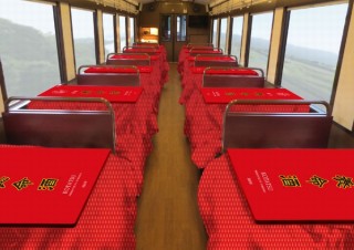 電車の車内を養命酒こたつでジャック!?　三陸鉄道「こたつ列車」が養命酒とコラボ