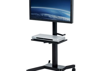 サンワ、液晶ディスプレイやTV向けに上下60cmの可動に対応した昇降スタンドを発売