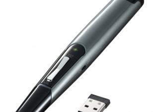 サンワサプライ、視認性の高い緑色光レーザーを採用したパワーポインターを発売