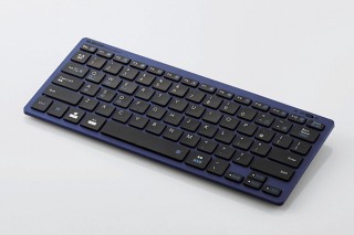 エレコム、最薄部6.5mmの設計の小型Bluetoothキーボード「TK-FBP102」を発売
