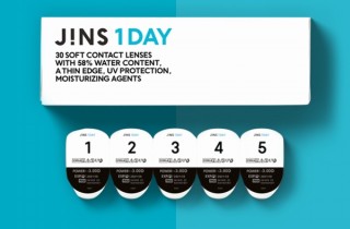JINS、30枚入り2000円の1日使い捨てコンタクト「JINS 1DAY」発表