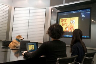 Adobe、柴犬まるを特命宣伝部長に起用して年賀状テンプレートの無償配布キャンペーンを開始
