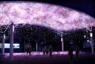 プロジェクションマッピングで冬に花見を楽しめる「堺桜彩イルミネーション2017」