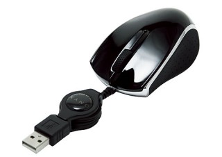 コンパクトサイズのレーザー式コードリールマウス