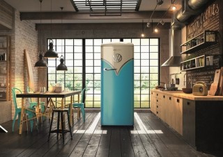 二子玉川 蔦屋家電、フォルクスワーゲン顔の冷蔵庫「ゴレニア 1ドア冷蔵庫」発売