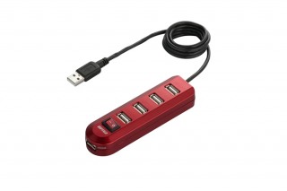 iPod充電器を搭載した4ポートUSBハブ