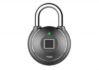 指紋認証で開錠するスマート南京錠「Tapplock one」販売。アプリによる開錠履歴のチェックも