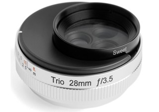 ダイヤル式で切り替えるミラーレスカメラ用交換レンズ「Trio28」と3つの特殊効果フィルター
