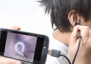 耳の中をカメラ映像で見ながら掃除できる「USBイヤースコープ」、サンコーから