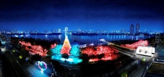 映画「坂道のアポロン」のキャンペーンでお台場イルミネーション“YAKEI”が特別バージョンの演出を展開