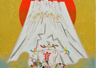 独自の解釈での吉祥図をモチーフにした作品も発表される谷川泰宏氏の個展「－創造のまなざし－」