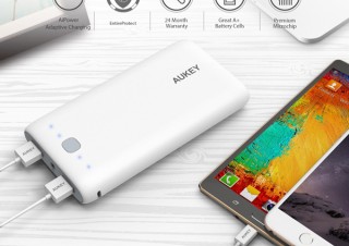 AUKEYより、20000mAhの大容量モバイルバッテリー「PB-N15(ホワイト) 」が期間限定で半額：1,499円