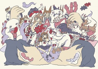 近年の“キャラクター生成”と“嫌悪感”を描く田中かえ氏の初個展「かえちゃんのチョコレートボックス」