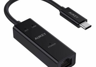 AUKEY、USB CからLANポートに変換するアダプター「CB-C13」の新色ブラックを発売