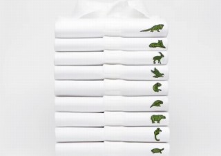 ラコステのあの「ワニ」、動物保護キャンペーンで絶滅危惧種に変身