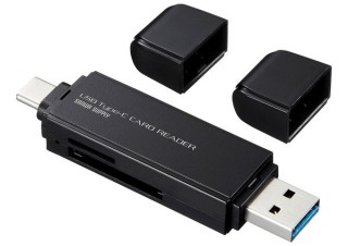 サンワ、USB Type-CとAコネクタのどちらでも使えるSDカードリーダーを発売