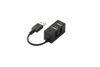 上面と側面にポートを搭載 コンパクトサイズUSBハブ