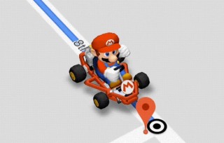 Googleマップの経路案内でマリオカートとドライブが楽しめる「マリオタイム」機能
